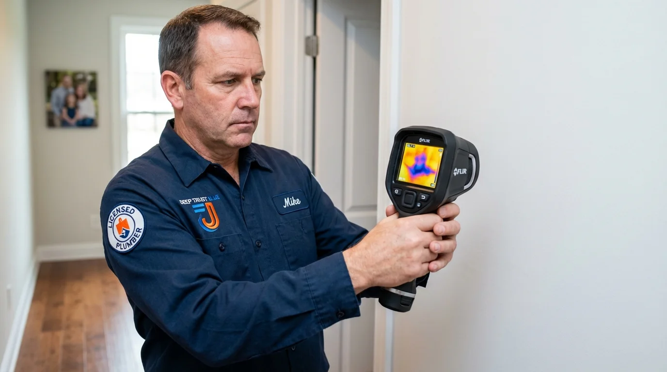 Thermal imaging leak detection by Johns Plumbing LLC in Palo